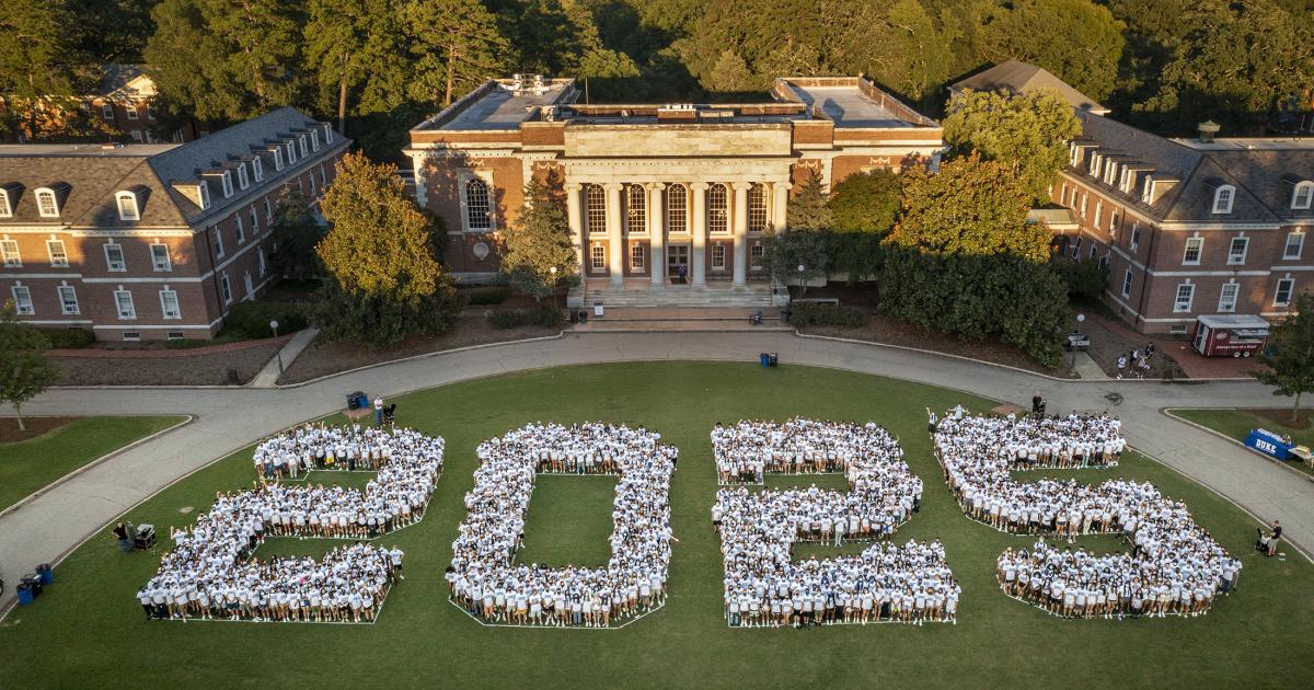 The Class of 2025 Spells It Out Duke Today