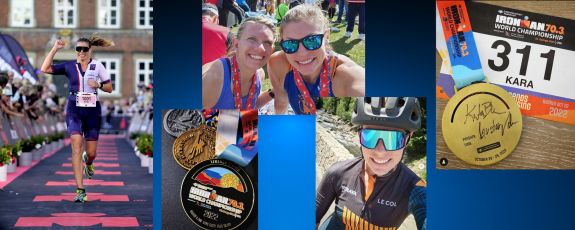 With help from the Duke Run/Walk Club, Kara Bonneau has found a love for marathons and triathlons. Photos courtesy of Kara Bonneau.