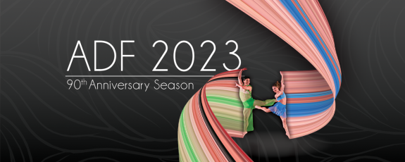 The American Dance Festival's 2023 season marks its 90th anniversary. Graphic courtesy of ADF.
