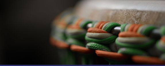 The djembe’s likely origins date back to the 12th century in Mali, West Africa. Photo by Jacob Whatley