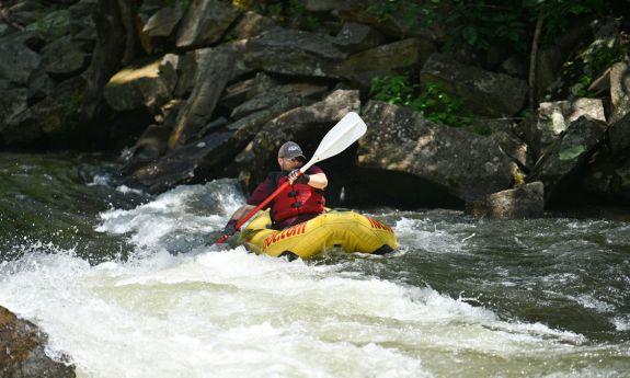 Brent Lightle whitewater kayaking.