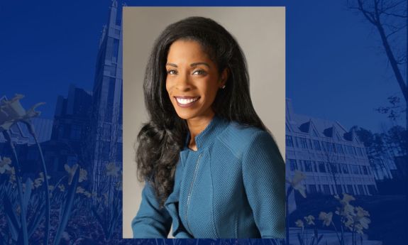 Deondra Rose portrait with Sanford School background