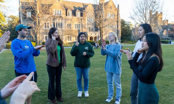 Group sign-in on Abele Quad