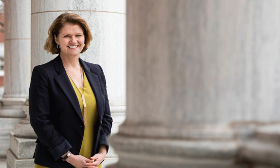 Vice Provost and Vice President Mary Pat McMahon oversees programs supporting Duke’s 16,000 students.