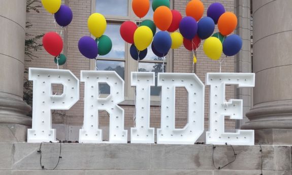 Balloons over pride