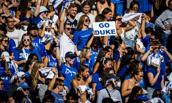 Duke football fans