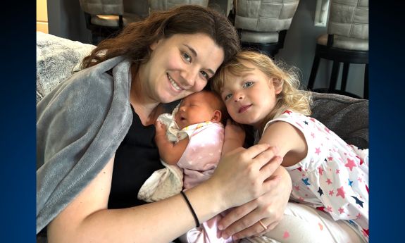 A mom and her two children