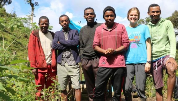 Duke students and researchers in Madagascar with local partners