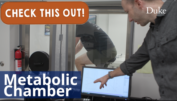 cover image for a video on a new metabolic chamber at Duke
