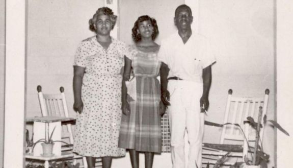 Donald Love's late wife, Mildred Barbee Jones, with daughter Pearlie Lewis and Love
