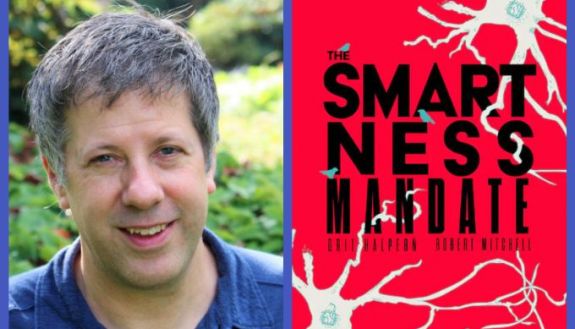 Rob Mitchell and his new book cover The Smartness Mandate