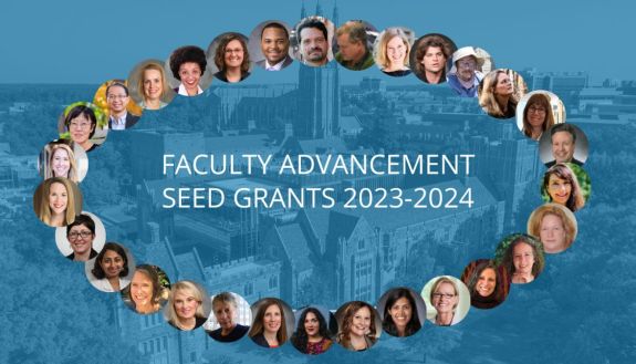 faculty who received seed grants for faculty advancement and community building projects