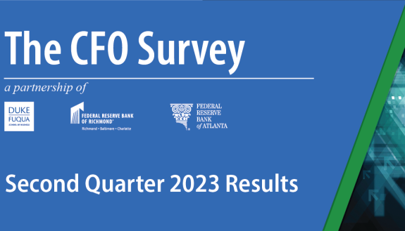 The CFO Survey, Second Quarter 2023 Results