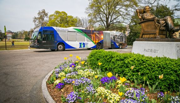 A bus on East Campus.