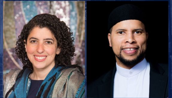 Rabbi Elana Friedman from Jewish Life and Joshua Salaam, Muslim chaplain and director of the Center for Muslim Life at Duke