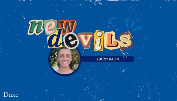 New Devils Ebony Kalin with photo of Ebony