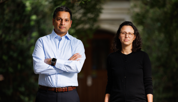 Nrupen Bhavsar, PhD, (left) worked with colleagues including Jessica Sperling, PhD