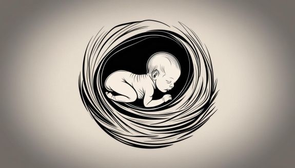 graphic of baby in a womb