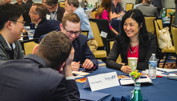 Polly Ha shares ideas with Timothy Furlan (bioethics, Harvard), Town Oh (Economy, DePauw), and Rober Burton (History and Political Science, Utah Valley University)