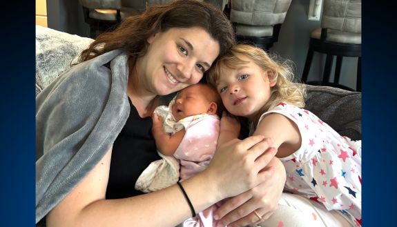 A mom and her two children