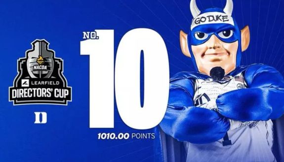 Duke Blue Devil -- top 10 finish in Directors Cup