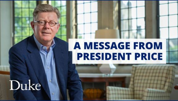 A message from President Price