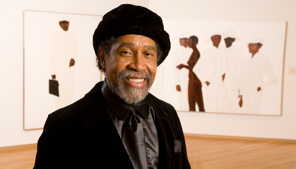 Barkley L. Hendricks at the Birth of the Cool exhibit at the Nasher Museum