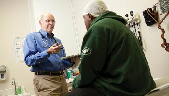 James (Les) Harmon, DNP'12, RN, ANP-BC, AAHIVS, associate professor, created the HIV/AIDS NP specialty program.