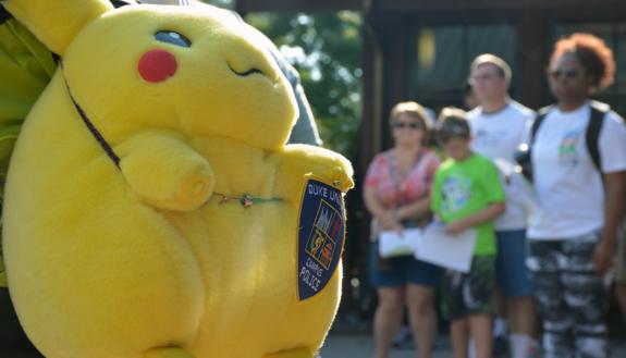 Duke faculty, staff and their families are invited to join a second Pokemon walk led by LIVE FOR LIFE. Photo by Bryan Roth.