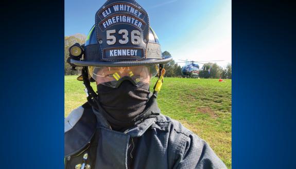 Dennis Kennedy, a firefighter and master plumber for Duke Facilities Management. Photo courtesy of Dennis Kennedy.