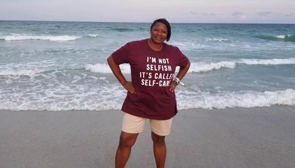 Bebe Mills at Wrightsville Beach.