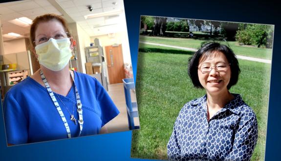 Angela Murphy, left, and Edie Chung, right, share how early detection helped their breast cancer fight.
