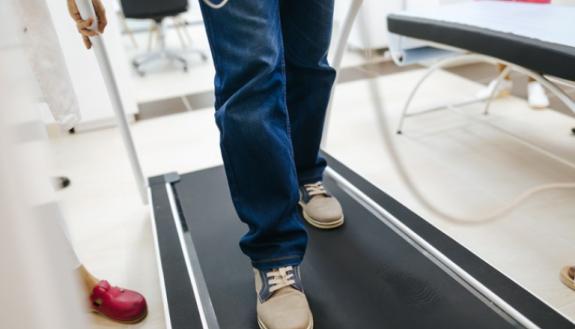 heart patient on treadmill