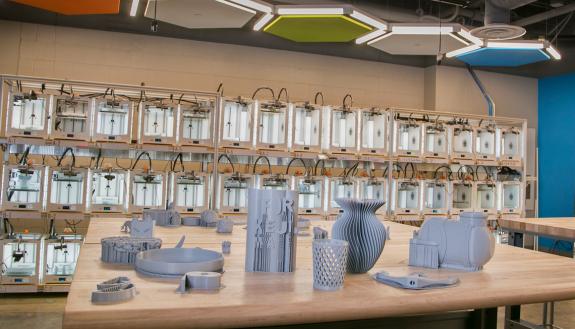 The Co-Lab Studio on West Campus features around 60 3-D printers that are open to Duke students, staff and faculty.