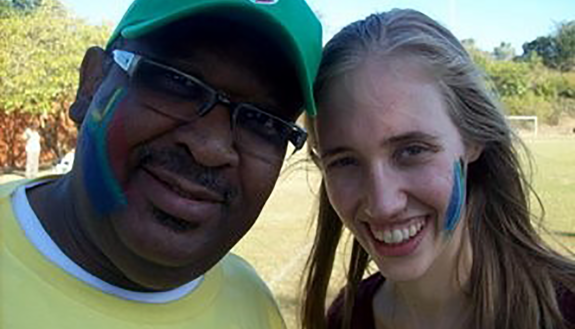 Rev. Dewey Williams D'11 and Rev. Bonnie Scott D'11 in South Africa in 2010
