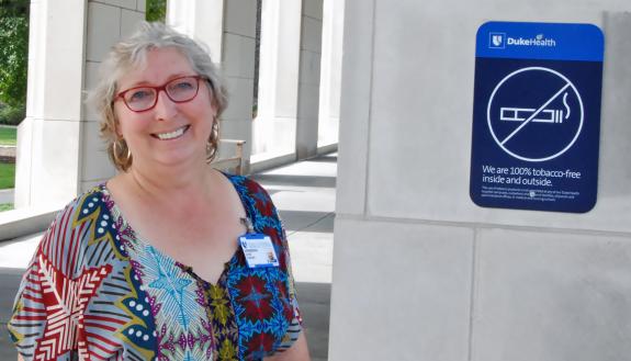 Tobacco Cessation Support Specialist Diane Dunder is there for Duke employees who use tobacco when they decide they're ready to quit.