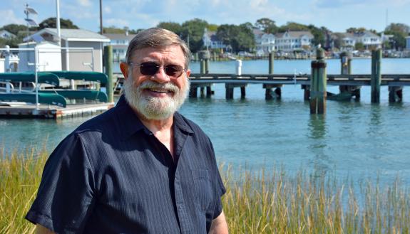 Dominick Brugnolotti makes sure happiness is abound at the Beaufort lab