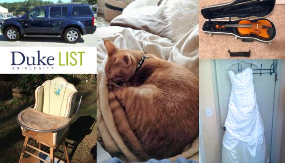 DukeList offers everything from clothes to electronics.