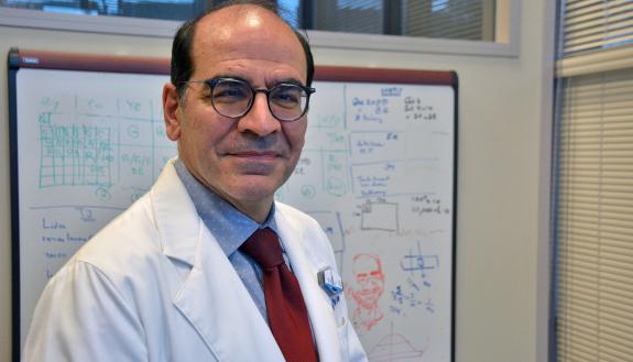 Dr. Ehsan Samei has explored new ways to use medical imaging to improve the lives of patients. Photo by Stephen Schramm.