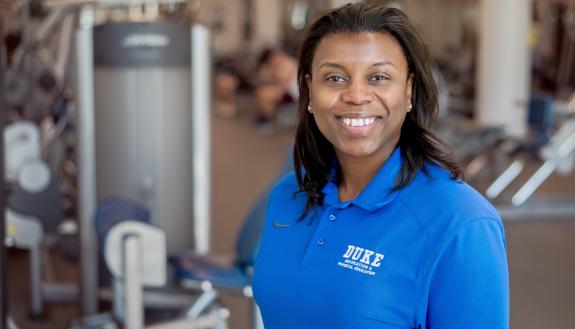 Felicia Tittle oversees Duke University’s programs for fitness, aquatics, intramurals, physical education, club sports, outdoor adventures and Wilson and Brodie recreation centers. Photo courtesy of Tittle.