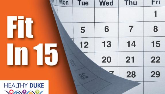LIVE FOR LIFE's "Fit in 15" program starts September 15. 