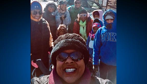 Beverly Hester, center, hikes on Billy Goat Trail in Potomac, Md. with her family. Hester walked 4,487,045 steps during the Get Moving Challenge. Photo courtesy of Beverly Hester.