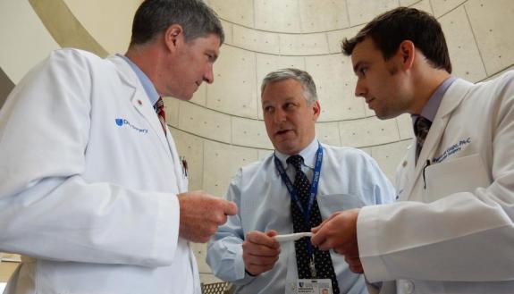 From left, Jeff Lawson, Roberto Manson and Shawn Gage. Photo courtesy InnAVasc