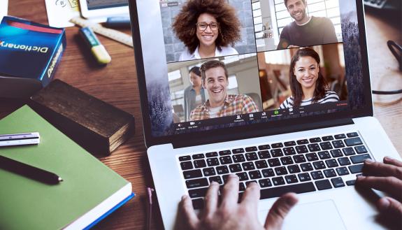 Zoom meetings can keep you connected with colleagues.