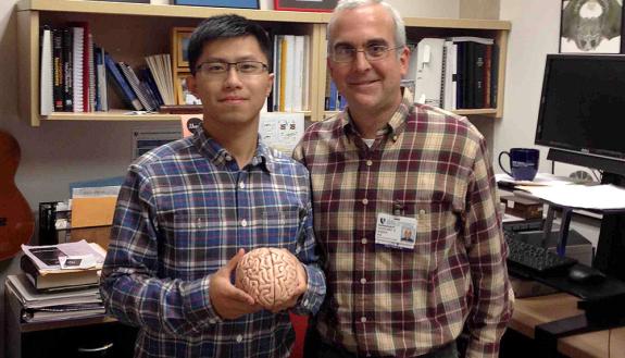 Len White and a student from China who sought White out after taking his MOOC course.