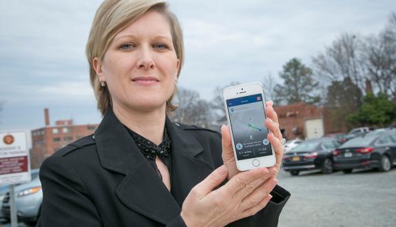 Terra Ylizarde uses Duke's free safety app, LiveSafe. 