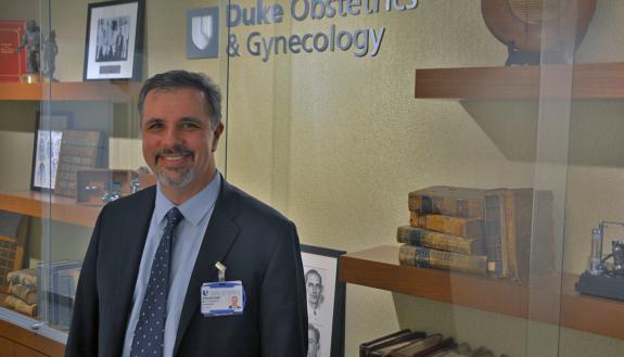 Matthew Barber serves as the chair of the Department of Obstetrics & Gynecology. Photo by Jonathan Black. 