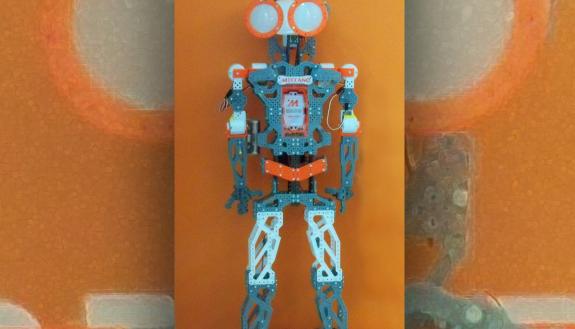 This four-foot tall interactive Meccano robot will be one of the devices on display at the Internet of Things Open House.