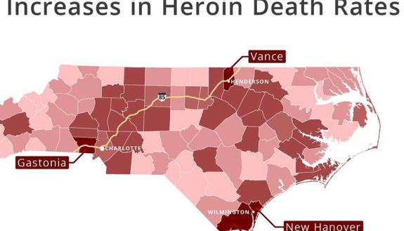 changes in NC heroin death rate