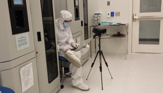 Mich Donovan, IT Analyst for the Office of Information Technology, produces a video for Coursera.